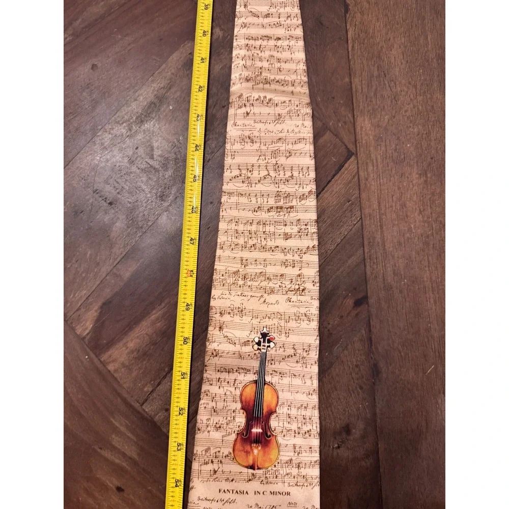 Wolfgang Amadeus Mozart Museum‎ Artifacts Silk Neck Tie Handmade Fantasia 58